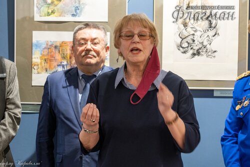 Открытие выставки работ  художника-иллюстратора Евгении Ивановны Стерлиговой _DSC7964